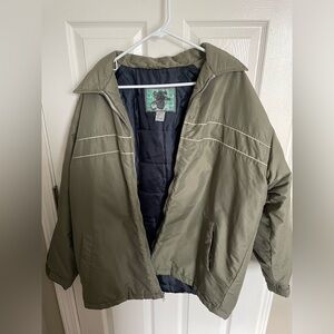 Pineapple Connection Bomber Style Jacket Olive – Men’s Size Large.